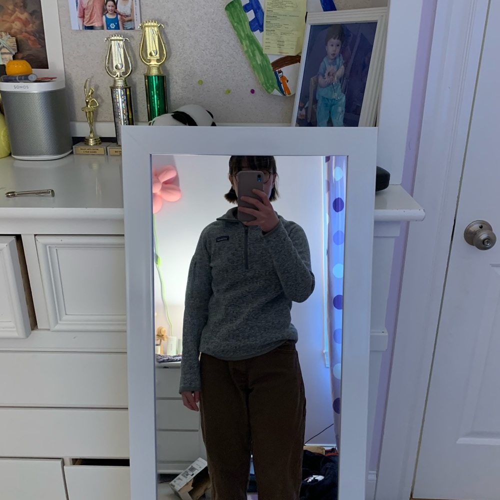 Grey fleece Patagonia quarter zip